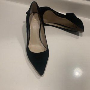 Marc Fisher Zala Black Suede, 2 1/2" Heel, Size 6M